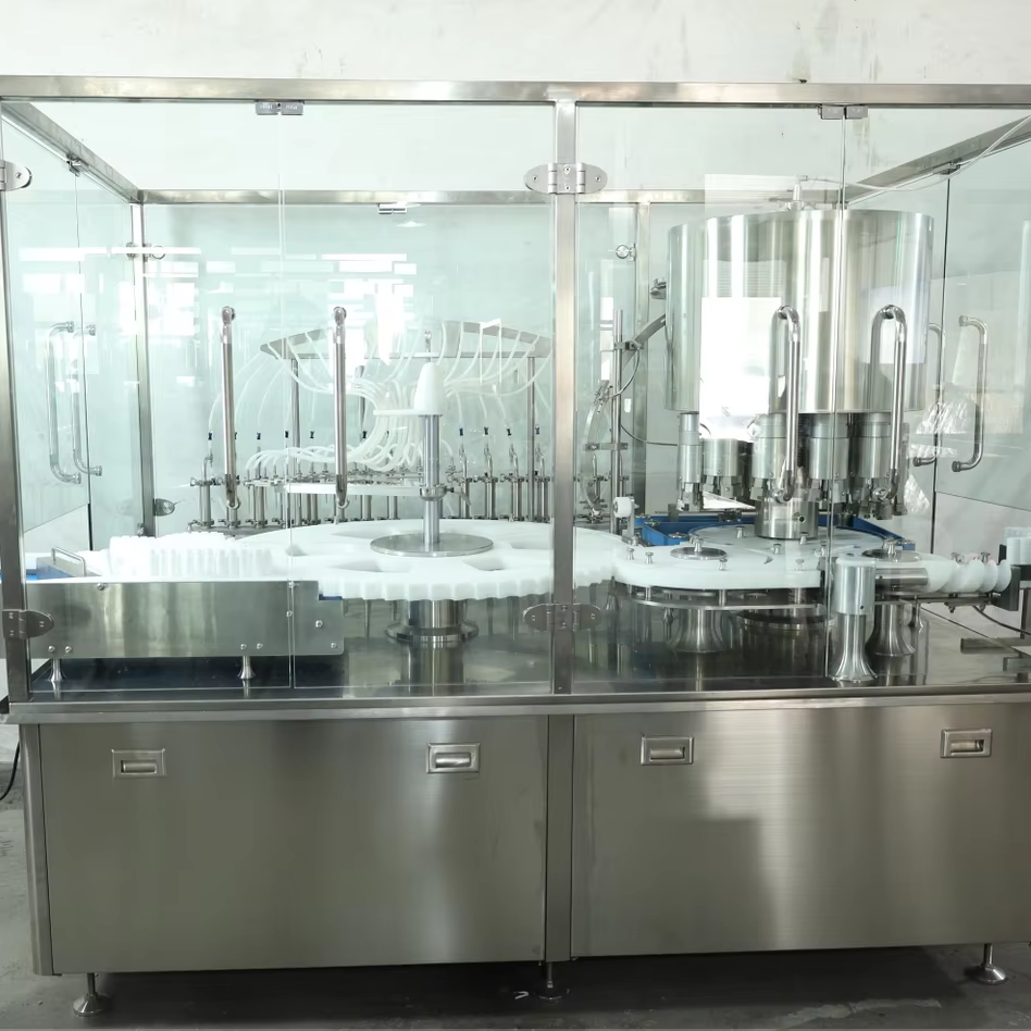 High-Speed 12000bph Electric Rotary Liquid Filling Capping Machine Specialized Equipment for Oral Liquid Production Pump Core